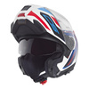 Kask motocyklowy SCHUBERTH C5 ECE OMEGA WHITE niebieski biały czerwony czarny