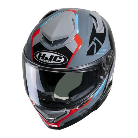 Kask motocyklowy integralny HJC RPHA 71 Hapel szary/czerwony