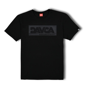 Koszulka codzienna T-shirt DAVCA LOGO BLACK MATT czarny