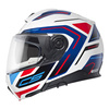 Kask motocyklowy SCHUBERTH C5 ECE OMEGA WHITE niebieski biały czerwony czarny
