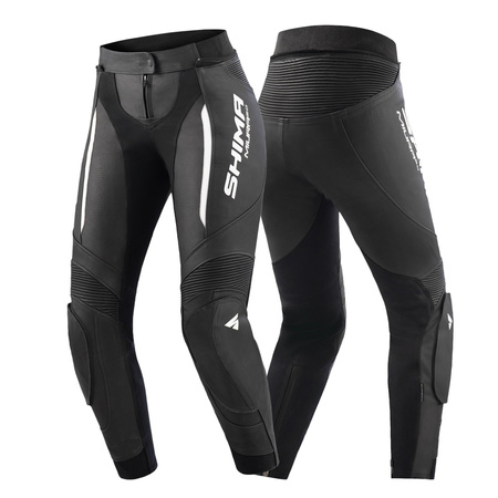 Kombinezon motocyklowy dwuczęściowy damski SHIMA MIURA 2.0 BLACK/WHITE czarny biały