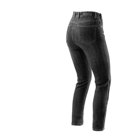 Jeansy motocyklowe damskie REBELHORN CLASSIC MONOLAYER LADY WASHED BLACK czarny