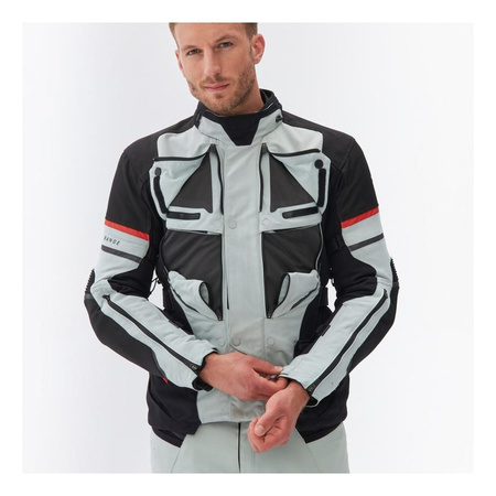 Kurtka motocyklowa tekstylna turystyczna Rebelhorn RANGE czarny-szary-złoty