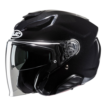 Kask motocyklowy otwarty HJC F31 metaliczny czarny