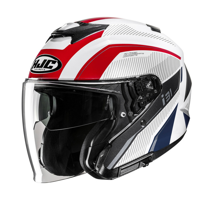 Kask motocyklowy HJC I31 Reno biały/czerwony