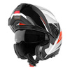 Kask motocyklowy SCHUBERTH C5 ECE ECLIPSE RED biały czarny czerwony