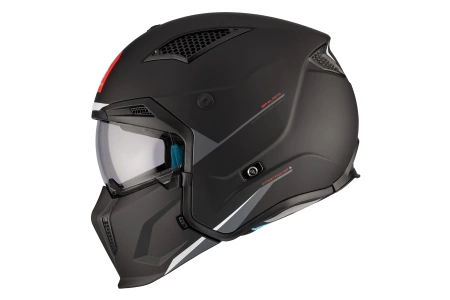Kask motocyklowy MT STREETFIGHTER SV S SOLID MATT BLACK czarny mat