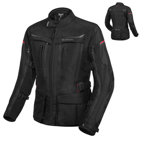 Kurtka motocyklowa damska SECA DISCOVERY LADY BLACK czarny