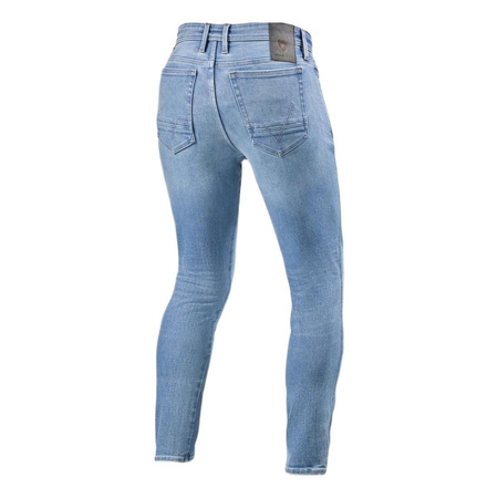 Spodnie jeansowe motocyklowe REVIT PISTON 3 LIGHT BLUE VINTAGE niebieski