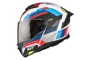Kask motocyklowy MT ATOM 2 SV BAST WHITE/BLUE/RED biały niebieski czerwony czarny