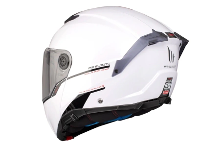 Kask motocyklowy MT ATOM 2 SV SOLID GLOSS PEARL WHITE biały