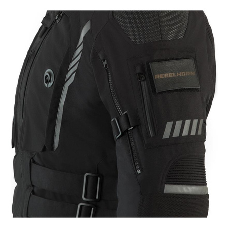 Kurtka motocyklowa tekstylna Rebelhorn PATROL czarny