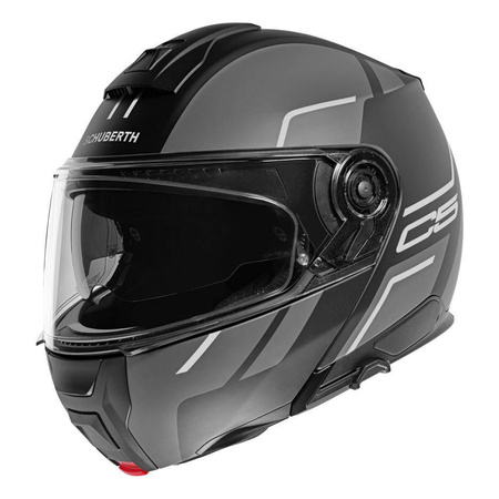 Kask motocyklowy SCHUBERTH C5 ECE MASTER GREY czarny szary biały