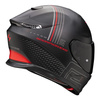 Kask motocyklowy SCORPION EXO-GT SP AIR TECHLANE BLACK/GREY/RED czarny szary czerwony