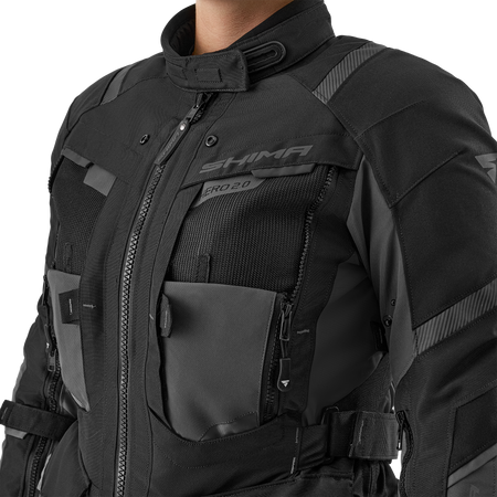 Damska kurtka motocyklowa tekstylna miejska Shima HERO 2.0 czarny