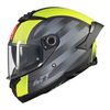 Kask motocyklowy integralny MT Thunder 4 SV Threads szary-zielony matowy