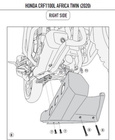 KAPPA OSŁONA SILNIKA ALUMINIOWA ANODOWANA HONDA CRF 1100L Africa Twin '20-21,