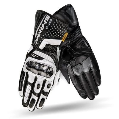 Rękawice motocyklowe skórzane sportowe Shima STR-2 GLOVES biały