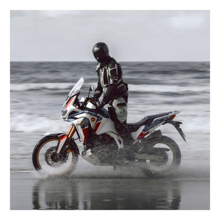 Kurtka motocyklowa tekstylna Rebelhorn PATROL szary-czarny-żółty fluo