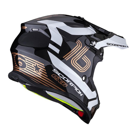 Kask motocyklowy SCORPION VX 16 EVO AIR TUB BLACK/GOLD czarny złoty