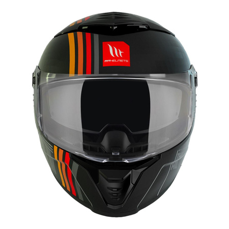 Kask motocyklowy MT THUNDER 4 SV MIL MATT BLACK czarny czerwony żółty
