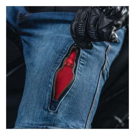 Jeansy motocyklowe Rebelhorn VANDAL DENIM niebieski