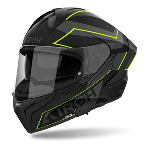Kask motocyklowy AIROH MATRYX SENTINEL YELLOW MATT żółty fluo szary czarny
