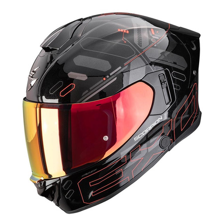 Kask integralny SCORPION EXO-530 AIR FOND METAL BLACK/RED czarny czerwony