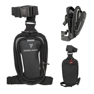 Torba motocyklowa na udo/nogę saszetka Rebelhorn HIP czarny-szary