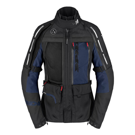 Kurtka motocyklowa tekstylna damska SPIDI 4 SEASON V3 LADY BLACK/BLUE czarny niebieski