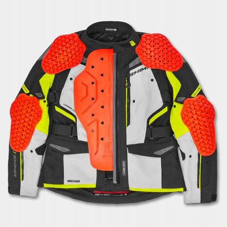 Kurtka motocyklowa damska SHIMA DUNE LADY FLUO czarny szary żółty fluo
