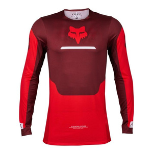Bluza koszulka motocyklowa rowerowa cross offroad mtb FOX Flexair Optical Fluo czerwony