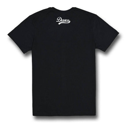 Koszulka codzienna T-shirt DAVCA SUICIDAL BEHEVIORS czarny żółty niebieski
