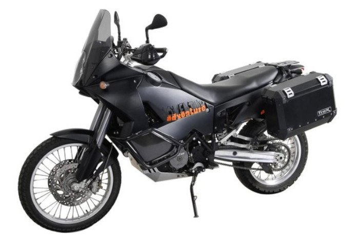 Kompletny zestaw kufrów bocznych SW-MOTECH Trax Ion i stelaży Ktm 950 Adv/990 Adv (03-) 45/45L