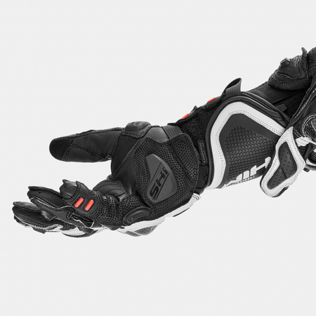 Rękawice motocyklowe sportowe skórzane Shima RS-3 biały