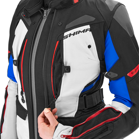Kurtka motocyklowa damska SHIMA DUNE LADY BLUE czarny szary niebieski