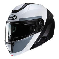 Kask motocyklowy szczękowy HJC I91 Bina szary/biały