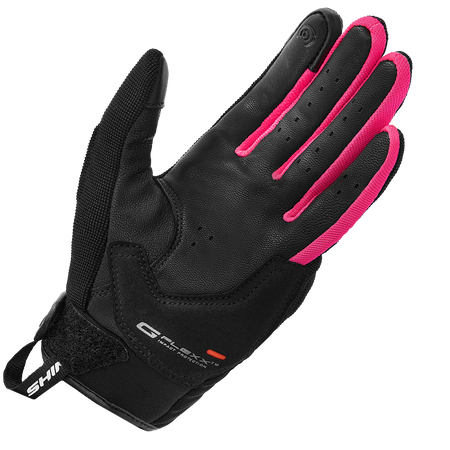 Rękawice motocyklowe damskie SHIMA SONIC LADY PINK czarny różowy