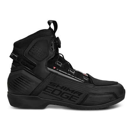 Buty motocyklowe krótkie/miejskie/turystyczne Shima EDGE WP czarny