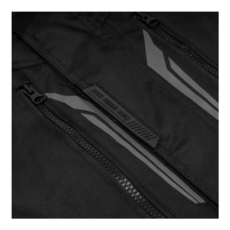 Kurtka motocyklowa tekstylna OZONE TOUR III czarna żółty fluo