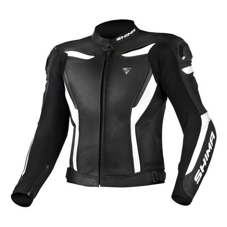 Kurtka motocyklowa skórzana Shima CHASE biały