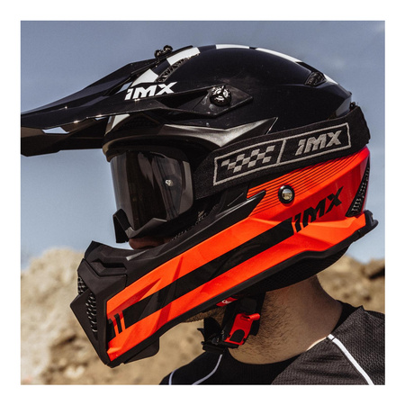 Gogle motocyklowe IMX Endurance Race - Szyba Dark Smoke + Clear (2 szyby w zestawie)