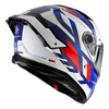 Kask motocyklowy MT THUNDER 4 SV ERGO GLOSS PEARL BLUE biały niebieski czerwony