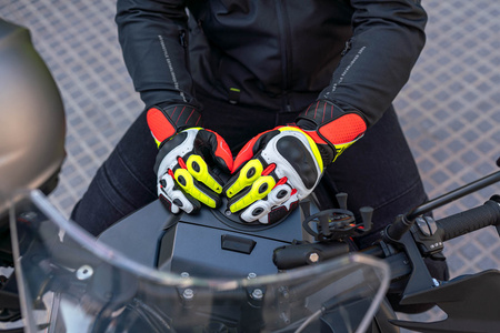 Rękawice motocyklowe Shima ST-3 fluo