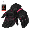 Rękawice motocyklowe damskie SECA AXIS MESH II LADY FUCHSIA czarny różowy