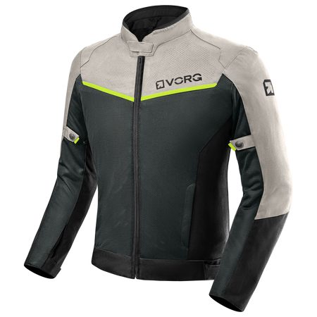 Kurtka motocyklowa VORG NANO GREY szary czarny żółty fluo