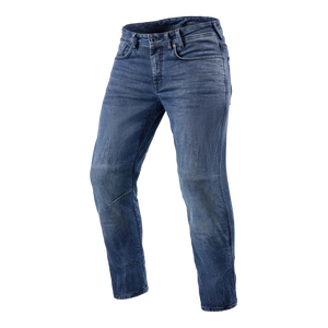 Spodnie jeans REVIT DETROIT 2 SHORT MEDIUM BLUE niebieski