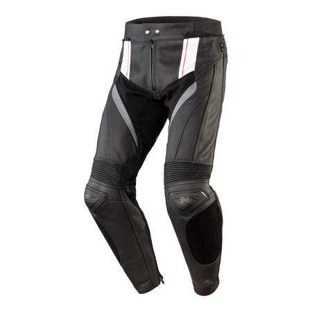 Jeansy motocyklowe OZONE VOLT czarne białe