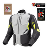 Kurtka motocyklowa tekstylna Rebelhorn HIKER IV czarny-szary-żółty fluo