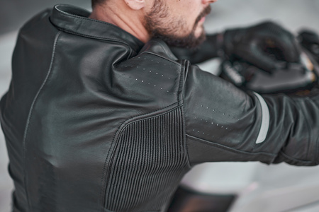 Kurtka motocyklowa skórzana Shima HUNTER+ 2.0 czarny